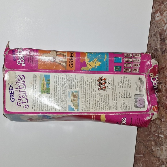 Vintage 1985 Mattel Barbie Greek Barbie Doll Dolls of the World in Box - Picture 3 of 6